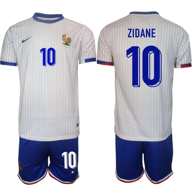 Men 2024-2025 Season France away White 10 Soccer Jersey